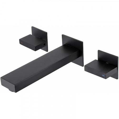 Смеситель для раковины Abber Daheim AF82122B Черный матовый латунь встраиваемый