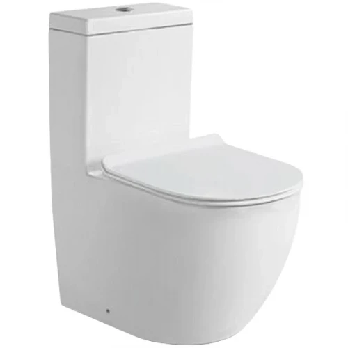 Унитаз моноблок SantiLine SL-5011 с сиденьем Микролифт фаянс напольный