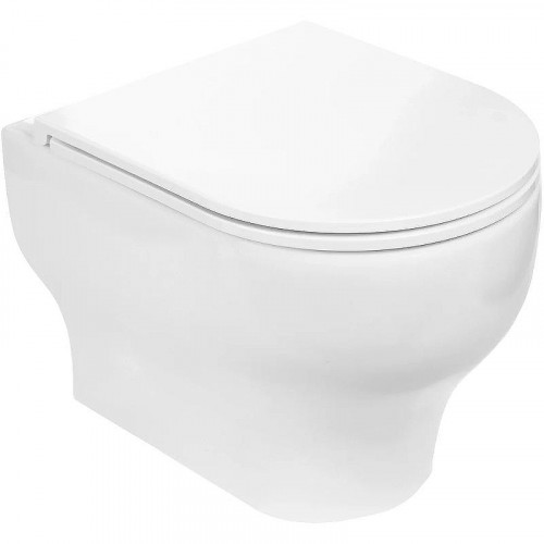 Комплект унитаза с инсталляцией WeltWasser AMBERG 350 ST + ERLENBACH 004 GL-WT + AMBERG RD-WT 10000006508 цвет Белый глянцевый с сиденьем Микролифт и клавишей смыва цвет Белый