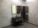 Тумба с раковиной Comforty Франкфурт 90 00-00002048 подвесная Дуб шоколадно-коричневый Черная матовая МДФ / ЛДСП