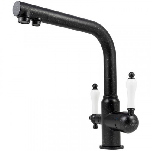 Смеситель для кухни Kaiser Vincent 31144-2 Черный мрамор латунь