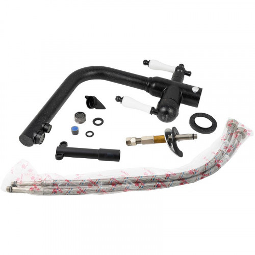 Смеситель для кухни Kaiser Vincent 31144-2 Черный мрамор латунь