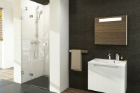 Душевая дверь Ravak Brilliant BSD2-80 A L 0UL4AA00Z1 профиль Хром стекло Transparent