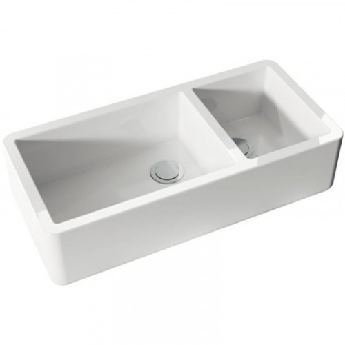 Кухонная мойка Kerasan Hannah Oxfordshire 100 543101 Белая керамика встраиваемый
