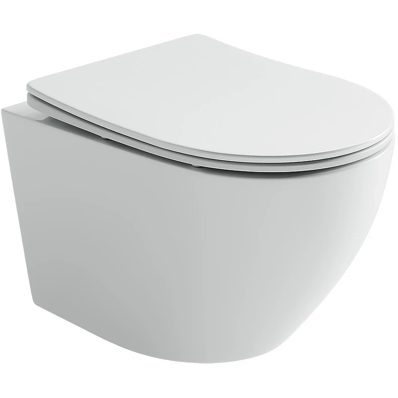 Комплект унитаза Ceramicanova Uno Rimless CN11001 с инсталляцией Berges Novum D5 040235 с сиденьем Микролифт и Черной матовой клавишей смыва фарфор подвесной