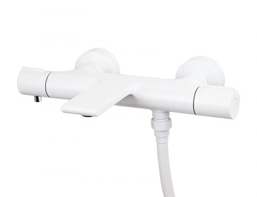 Смеситель для ванны Kaiser Serio 05322-14 с термостатом цвет Белый матовый