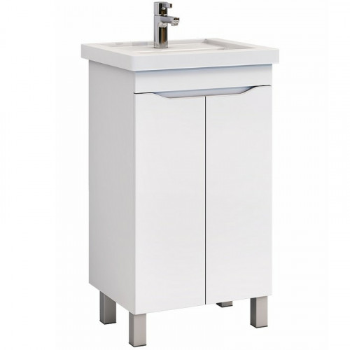 Тумба под раковину Vigo Grani 50 tn.GRI.FOS.50.2D Белая МДФ / ЛДСП