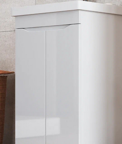 Тумба под раковину Vigo Grani 50 tn.GRI.FOS.50.2D Белая МДФ / ЛДСП