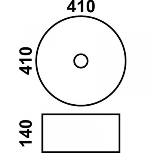 Раковина-чаша CeramaLux 41 J2023 Золотая матовая фаянс накладная