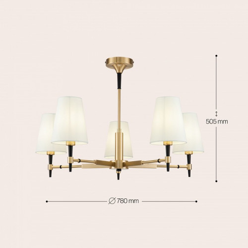 Люстра на штанге Maytoni Zaragoza H001CL-05BS