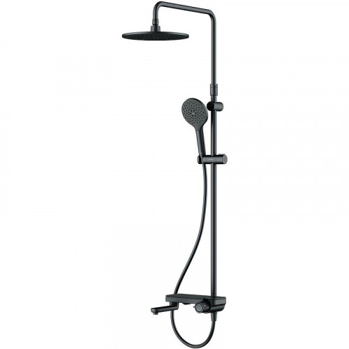 Душевая система AM.PM Like F0780722 Черная матовая нержавеющая сталь на стену