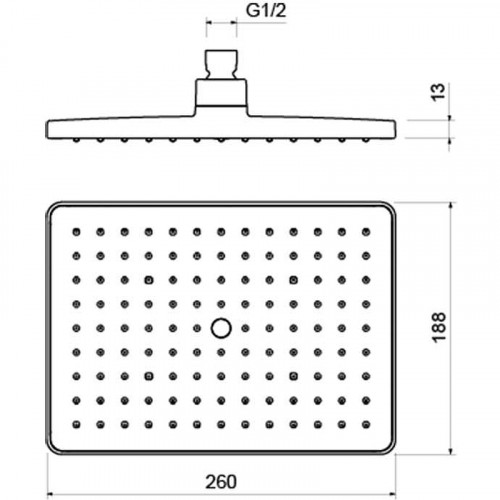 Верхний душ Aquatek AQ2087CR Хром