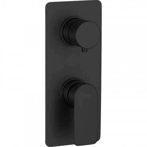 Смеситель для душа Remer Infinity I93KBCFP Черный брашированный хром латунь встраиваемый