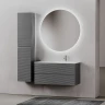 Тумба под раковину Sancos Folk 100 R FL100RGS подвесная Grey soft МДФ / ЛДСП