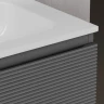 Тумба под раковину Sancos Folk 100 R FL100RGS подвесная Grey soft МДФ / ЛДСП
