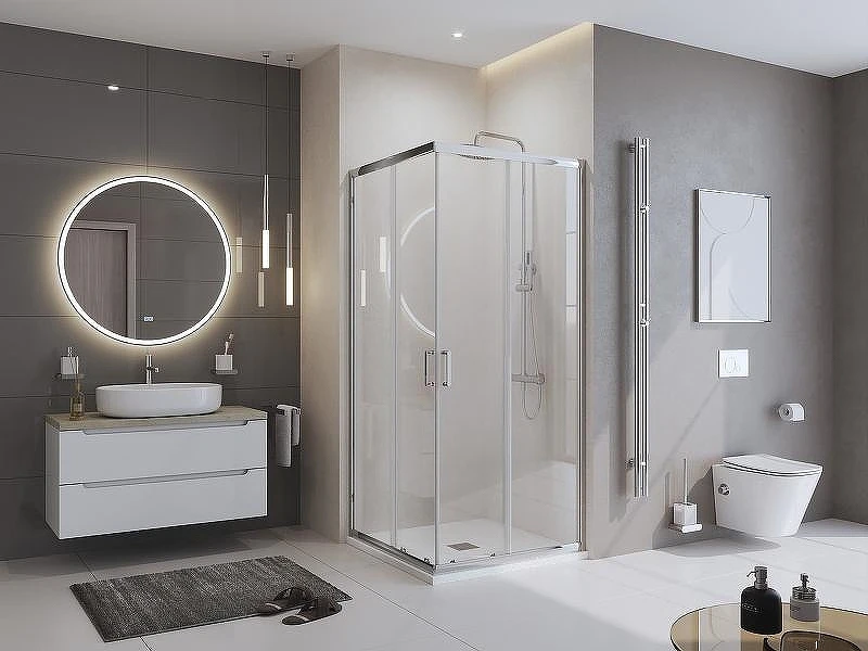 Душевой поддон из искусственного камня BelBagno Uno 80x80 TRAY-MR-UNO-A-80-35-W Белый