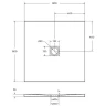 Душевой поддон из искусственного камня BelBagno Uno 80x80 TRAY-MR-UNO-A-80-35-W Белый