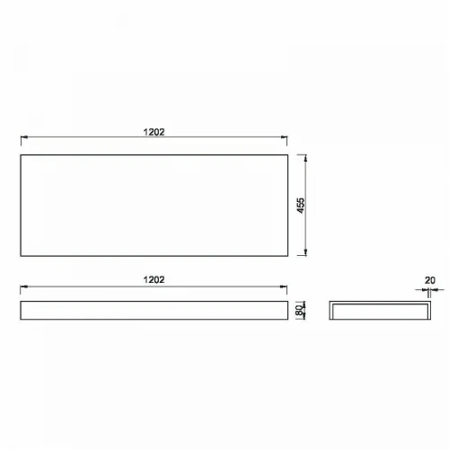 Столешница под раковину Boheme Armadi Art Flat 120 869-120 Белая искусственный камень (литьевой мрамор)
