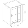 Душевая дверь Good Door Orion WTW-110-G-CH 110 профиль Хром стекло Grape