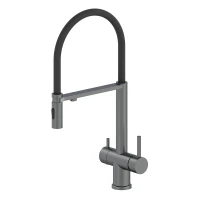Смеситель для кухни Oliveeka K OL-458009-BGM цвет Оружейный металл матовый