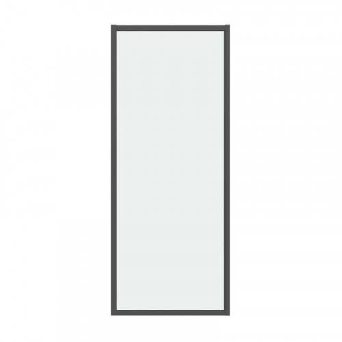 Душевая стенка Grossman Style 100 200.K33.05.100.21.00 профиль Черный матовый стекло прозрачное