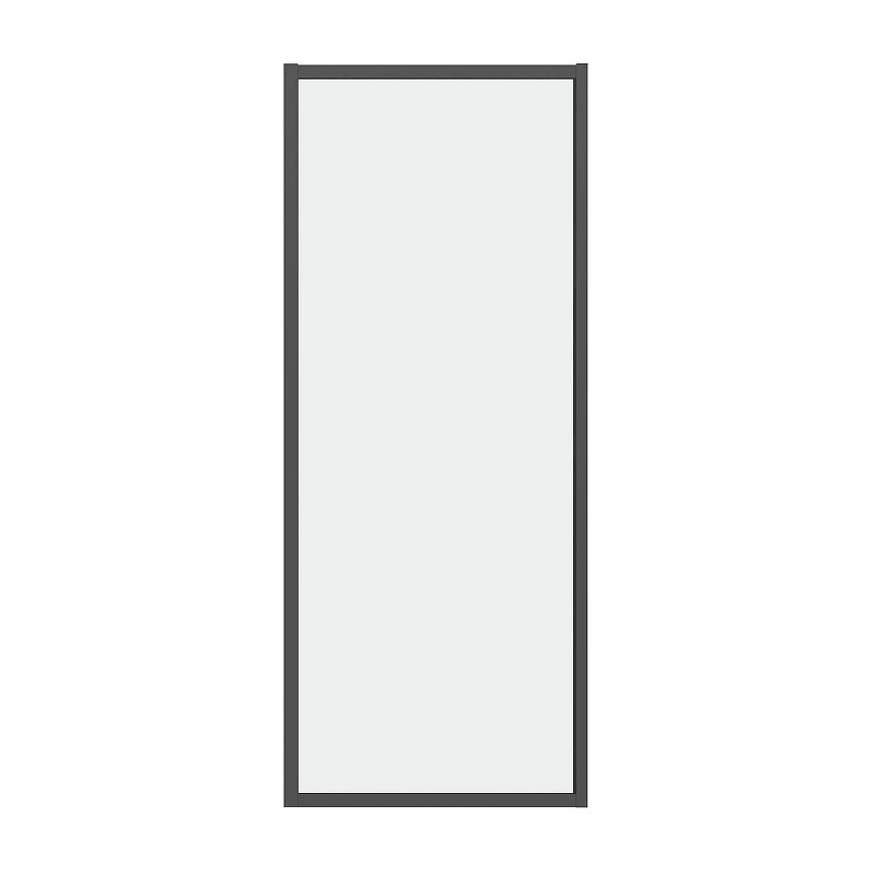Душевая стенка Grossman Style 100 200.K33.05.100.21.00 профиль Черный матовый стекло прозрачное