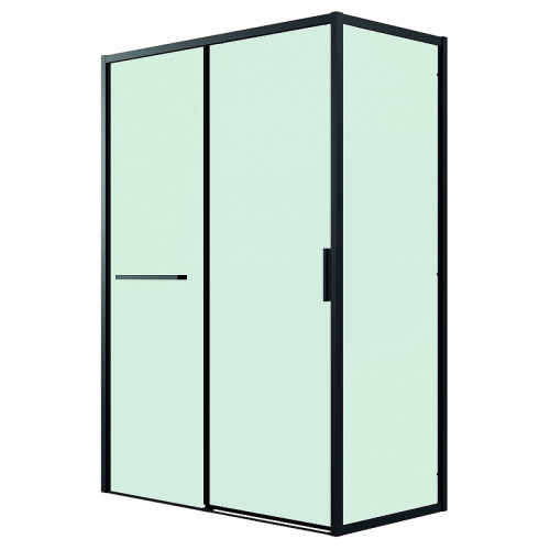 Душевая стенка Grossman Style 100 200.K33.05.100.21.00 профиль Черный матовый стекло прозрачное