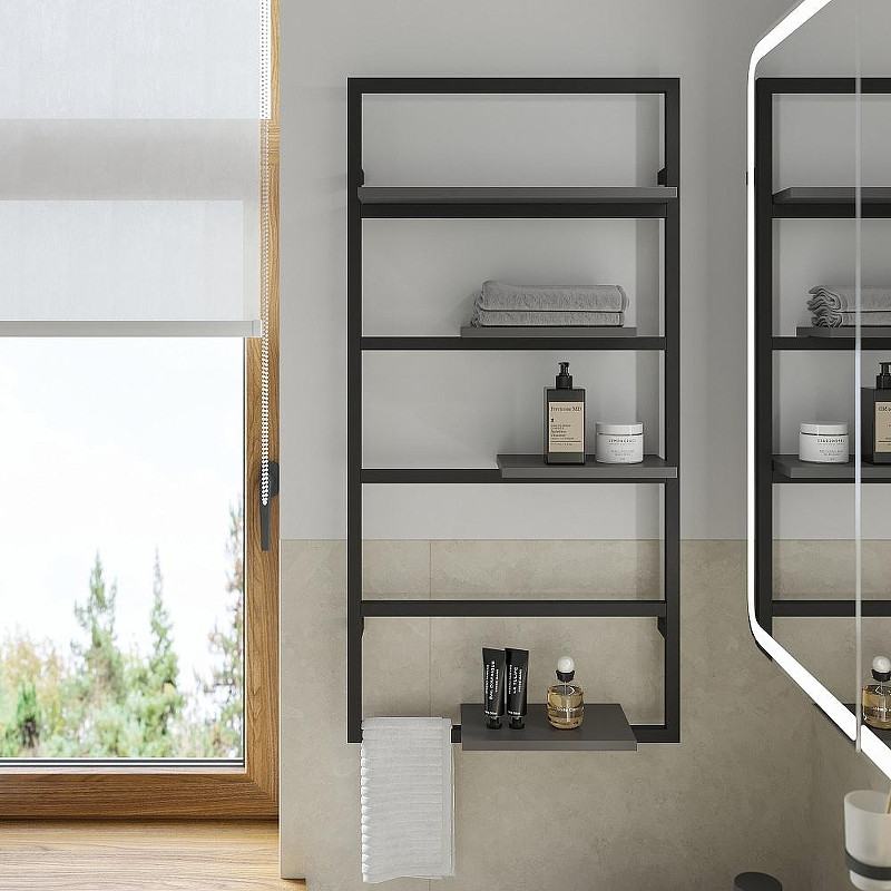 Полка DIWO Элиста 50 П23247 цвет Черный Антрацит