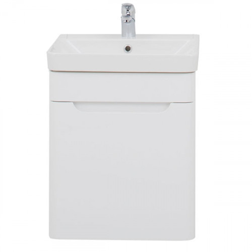 Тумба под раковину Aquanet София 50 201745 подвесная Белый глянец МДФ / ЛДСП