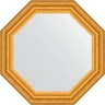 Зеркало Evoform Octagon 53х53 BY 3733 в багетной раме - Состаренное золото 67 мм
