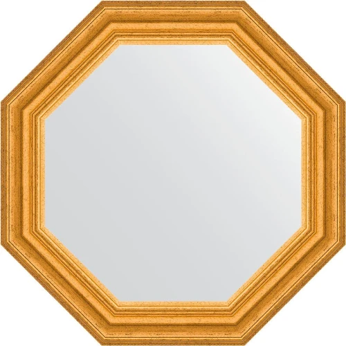 Зеркало Evoform Octagon 53х53 BY 3733 в багетной раме - Состаренное золото 67 мм