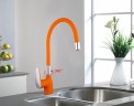 Смеситель для кухни Frap F4453-02 Оранжевый латунь