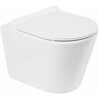 Унитаз BelBagno Flay-R BB053CHR подвесной без сиденья фаянс подвесной