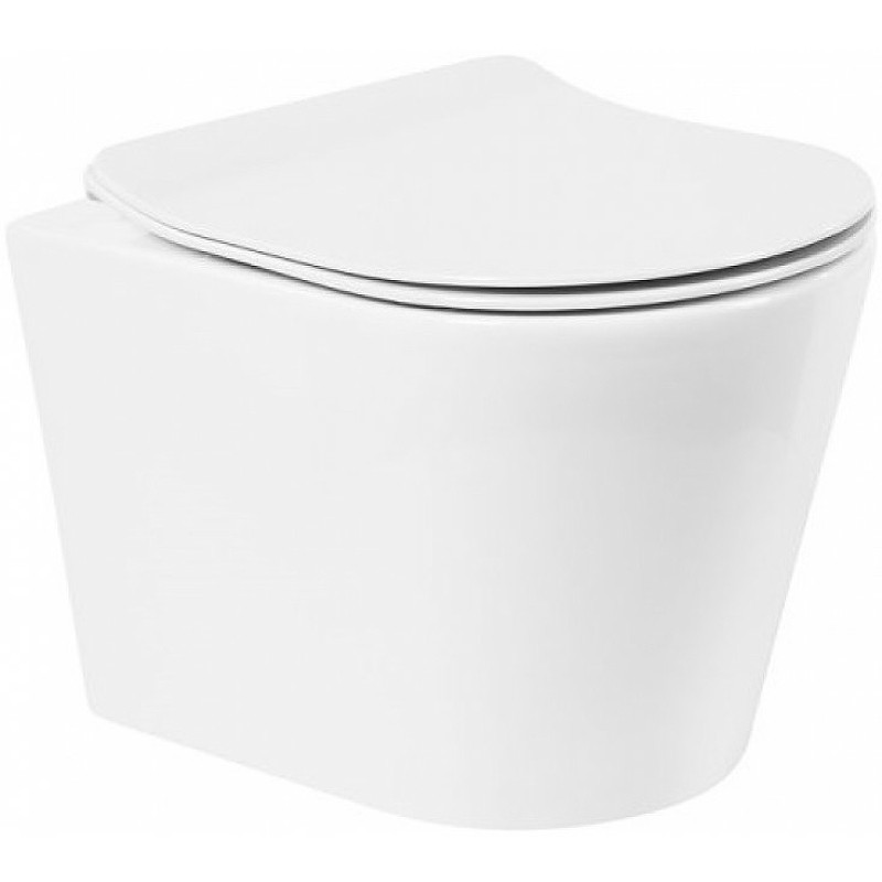 Унитаз BelBagno Flay-R BB053CHR подвесной без сиденья фаянс подвесной