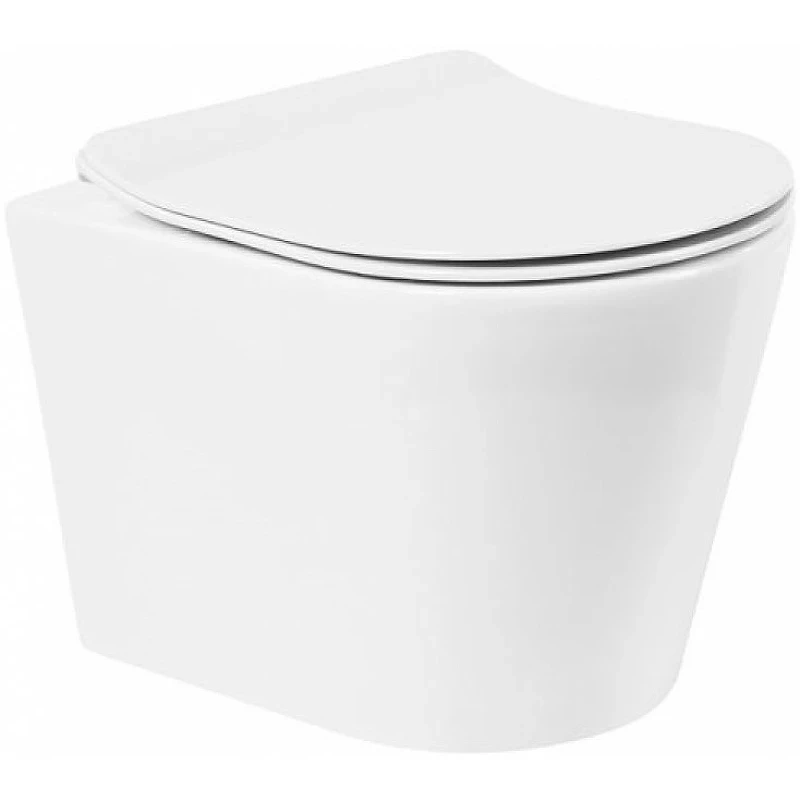 Унитаз BelBagno Flay-R BB053CHR подвесной без сиденья фаянс подвесной