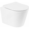 Унитаз BelBagno Flay-R BB053CHR подвесной без сиденья фаянс подвесной