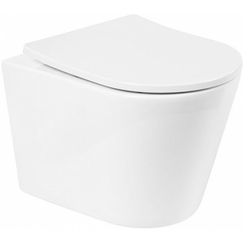 Унитаз BelBagno Flay-R BB053CHR подвесной без сиденья фаянс подвесной