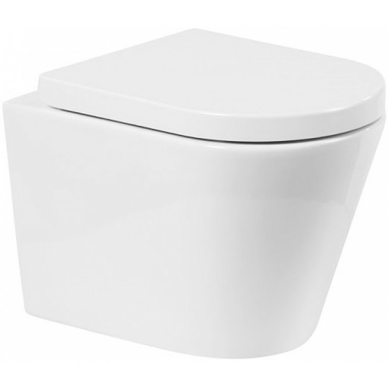 Унитаз BelBagno Flay-R BB053CHR подвесной без сиденья фаянс подвесной