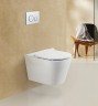 Унитаз BelBagno Flay-R BB053CHR подвесной без сиденья фаянс подвесной