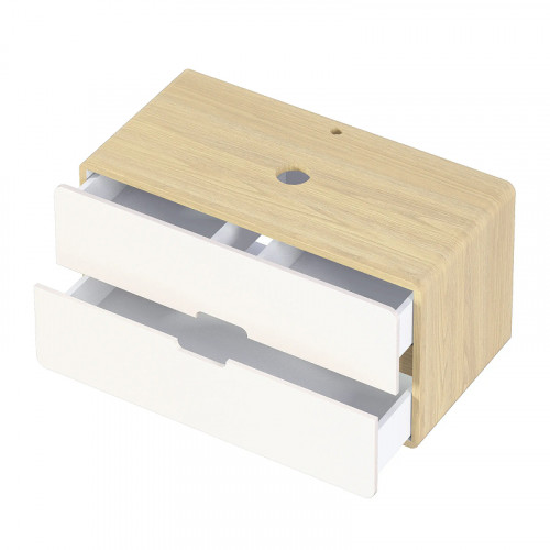 Тумба под раковину 1MarKa Vortex 80П Ц0000033023 подвесная цвет Орех лучистый солнечный Супермат айс