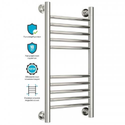 Водяной полотенцесушитель Сунержа Богема прямая 600х300 Хром нержавеющая сталь