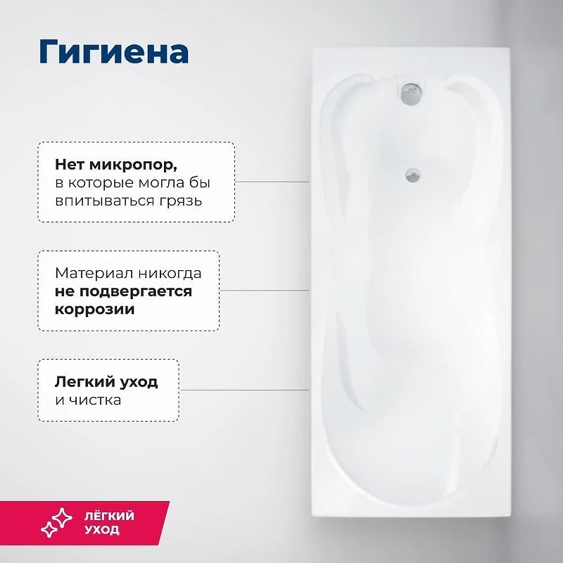 Акриловая ванна Aquanet Viola New 180x75 242745 цвет Белый