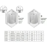 Душевой уголок New Trendy New Soleo Chrome 100х80 K-0421 профиль Хром стекло прозрачное