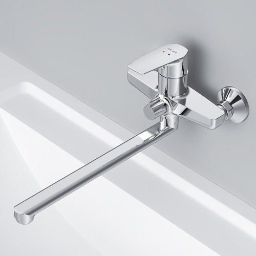 Смеситель для ванны AM.PM Gem F90A90000 универсальный Хром латунь на стену