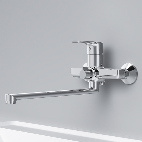 Смеситель для ванны AM.PM Gem F90A90000 универсальный Хром латунь на стену
