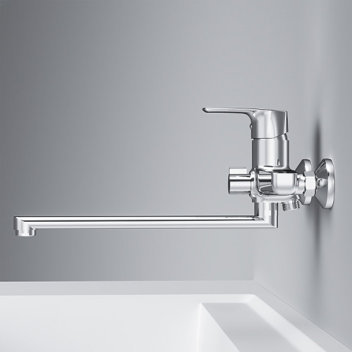 Смеситель для ванны AM.PM Gem F90A90000 универсальный Хром латунь на стену