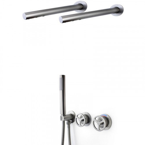 Душевая система Bronze de Luxe Liberty 5011GG-F Графит латунь встраиваемый