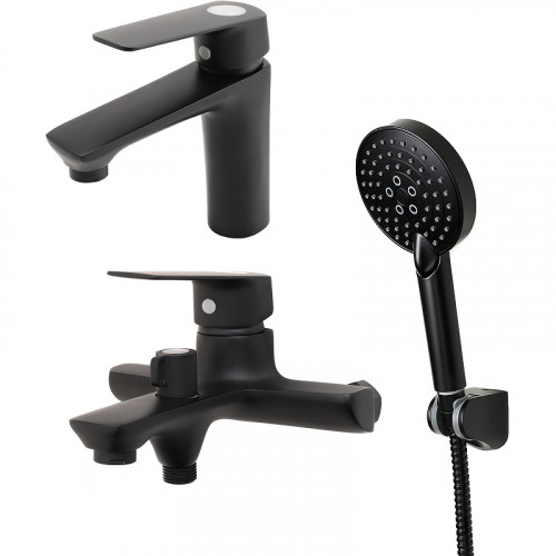 Комплект смесителей Orange Aristo M19-311B Черный