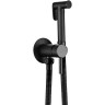 Гигиенический душ со смесителем Frap F7505-6 Черный матовый латунь встраиваемый