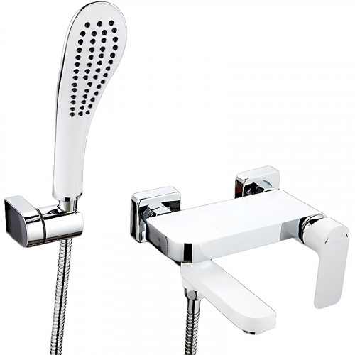 Смеситель для ванны Gappo G48 G3248 Белый Хром латунь на стену